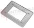 Immagine di PLACCA 3 POSTI PLASTICA SILVER SERIE MATIX