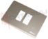 Immagine di PLACCA 2 POSTI CENTRALI INOX SERIE MAGIC
