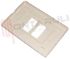 Immagine di PLACCA 2 POSTI CENTRALI INOX SERIE MAGIC