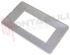 Immagine di PLACCA 4 POSTI PLASTICA SILVER SERIE MATIX