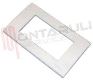 Immagine di PLACCA 4 POSTI BIANCA SERIE LIGHT