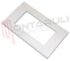 Immagine di PLACCA 4 POSTI BIANCA SERIE LIGHT