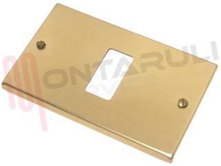 Immagine di PLACCA RETTANGOLARE 1 TASTO BRONZO
