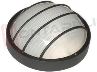 Immagine di PLAFONIERA 1X100W EKO25 E27 NERA CON GABBIA