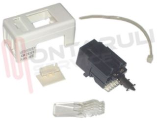 Immagine di CONNETTORE UTP RJ45 BIANCO NON SCHERMATA SERIE SYSTEM