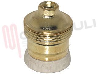 Immagine di PORTALAMPADA METALLICO PORCELLANATO E27 ATT.M10