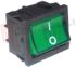Immagine di INTERRUTTORE BIPOLARE LUMINOSO VERDE 10A 4FASTON