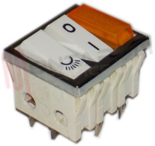 Immagine di INTERRUTTORE DOPPIO + SPIA LUMINOSA ARANCIONE