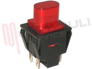 Immagine di INTERRUTTORE BIPOLARE LUMINOSO ROSSO H.=47MM.