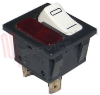 Immagine di INTERRUTTORE UNIPOLARE + SPIA LUMINOSA ROSSA