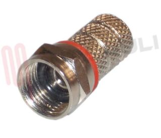 Immagine di CONNETTORE F MASCHIO A VITE PER CAVO D.5MM