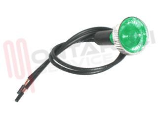 Immagine di SEGNALATORE FILET. 10MM + GHIERA CON FILI 12V VERDE