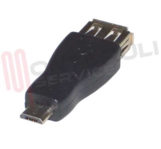 Immagine di ADATTATORE USB FEMMINA A MICRO USB MASCHIO