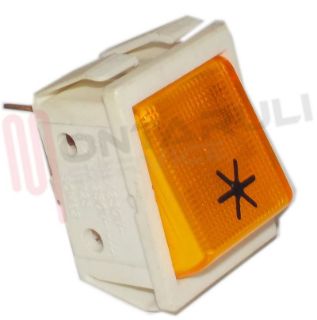 Immagine di INTERRUTTORE DEVIATORE LUMINOSO GIALLO FRIGO
