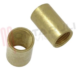 Immagine di MANICOTTO OTTONE PER TUBI FILETTATI M10X1 12X20MM.