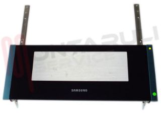 Immagine di VETRO FORNO ESTERNO INF. NERO COMPLETO ALT.240X595MM.