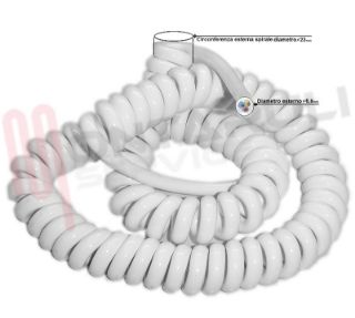 Immagine di CAVO ESTENSIBILE 3X0,75MMQ MT.10 BIANCO