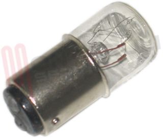 Immagine di LAMPADA TUBOLARE CHIARA BA15D 5W 60V 16X36MM.