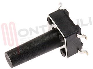 Immagine di MICROPULSANTE A SALDARE 12V 50MA SMD 6,0X6,0X13,0MM.