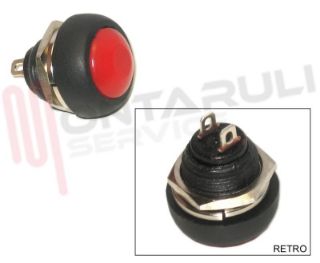 Immagine di PULSANTE MINIATURA ROTONDO ROSSO N.A.