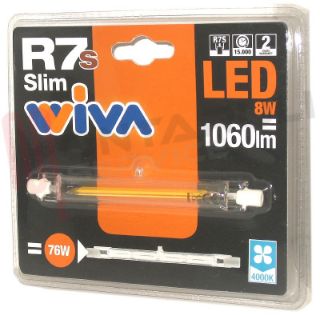 Immagine di LAMPADA A LED R7S 8W 4000K LUCE NATURS RESA/76W L=118MM SLIM