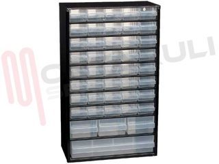 Immagine di CASSETTIERA PORTA MINUTERIE CASSETTI TRASPARENTI C11-44