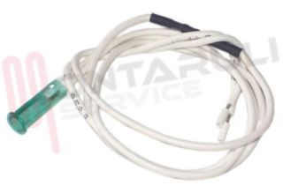 Immagine di LAMPADA SPIA Ø 6MM. 230V VERDE PVC CON CAVO 400MM.