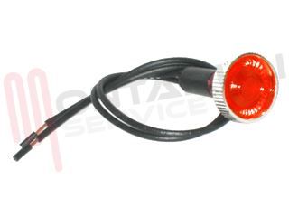 Immagine di SEGNALATORE FILET. 10MM + GHIERA CON FILI 12V ROSSO