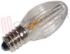Immagine di LAMPADA A PERA CHIARA E14 24V 2 LED AMBRA