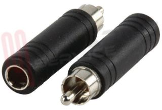 Immagine di ADATTATORE AUDIO 1 RCA MASCHIO / JACK FEMMINA 6,3MM MONO