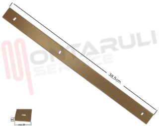 Immagine di BARRA METALLICA MARRONE PER PANNELLO PORTA FRIGO L=385MM.