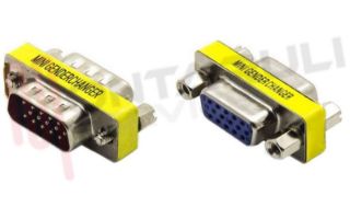 Immagine di MINI ADATTATORE HD 15PIN MASCHIO HD 15PIN FEMMINA