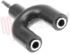 Immagine di ADATTATORE STEREO 1 JACK MASC 3,5MM / 2 JACK FEMM 3,5MM