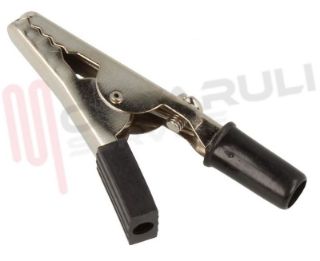 Immagine di PINZA COCCODRILLO ISOLATO CON VITE NERO 6A