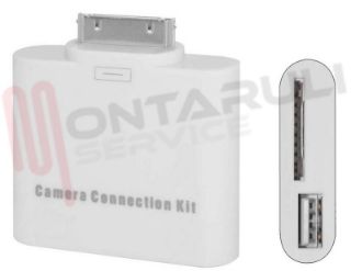 Immagine di KIT 2 IN 1 ADATTATORE CONNESSIONE FOTOCAMERA iPAD / iPAD2