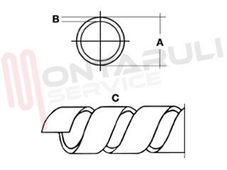 Immagine di SPIRALINA RAGGRUPPA CAVI P3 D.8X10MM ANTIFIAMMA TRASPARENTE