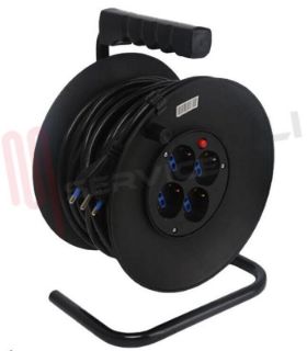 Immagine di AVVOLGICAVO 3X1,5MMQ 50MT. 2P 16A BIVAL/SCHUKO C/PROT. 'PRO'
