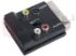 Immagine di ADATTATORE SCART 21 POLI+SWITCH IN-OUT /S-VHS /3 RCA FEMM.