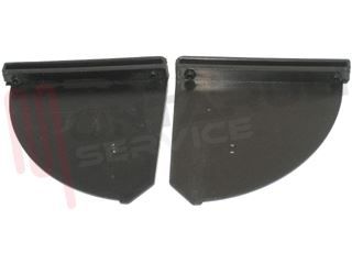 Immagine di GUIDE SUPPORTI VETRO FRONTALE CAPPA DX+SX NERI