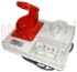 Immagine di PRESA INTERBLOC. ORIZZON. 5P+T 32A 380V IP44 CON PORTAFUS.