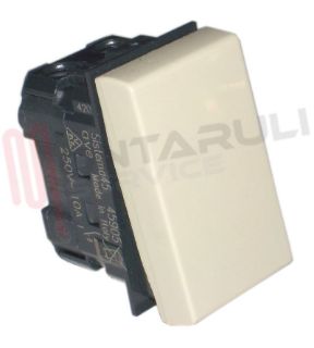 Immagine di PULSANTE NA 16A BIANCO ILLUMINABILE SISTEMA45 AVE