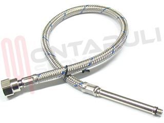 Immagine di FLESSIBILE INOX BLU CALOTTA GIREVOLE L=55CM.