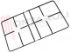 Immagine di GRIGLIA 2 FUOCHI PIATTINA 495X278X30MM. ZANUSSI
