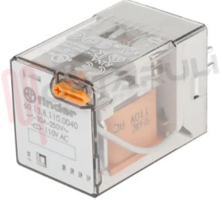 Immagine di RELE' 3 SCAMBI 10A 110VAC UNDECAL C/TAST. + LED FINDER
