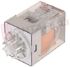 Immagine di RELE' 2 SCAMBI 10A 24VAC UNDECAL C/TAST.+IND. MECC. FINDER