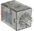 Immagine di RELE' 3 SCAMBI 10A 24V DC C/TASTO+IND. MECC. FINDER