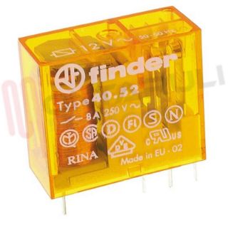 Immagine di MINIRELE' 2 SCAMBI 5A 12V AC PER CIRCUITO STAMPATO