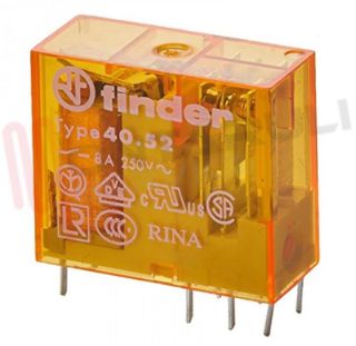 Immagine di MINIRELE' 2 SCAMBI 8A 48V AC PER CIRCUITO STAMPATO
