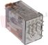 Immagine di MINIRELE' 4 SCAMBI 7A 110VAC C/TASTO PROVA+LED+IND. FINDER