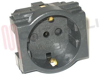 Immagine di PRESA 2P+T 10/16A SCHUKO 250V GR.2.1 UNEL SERIE LIVING